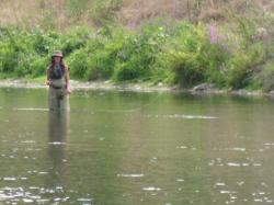 Annick en pleine action