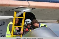 1er atterrissage solar impulse à genève sept 2010
