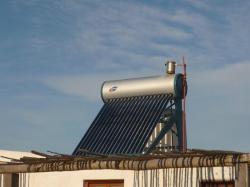Panneau solaire thermique a Cabo Polonio en Uruguay