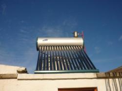 Panneau solaire thermique a Cabo Polonio en Uruguay