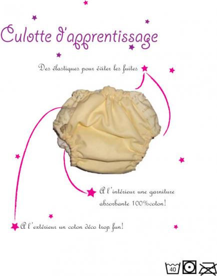 legende culotte apprentissage