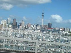 Vue d'Auckland depuis le Harbour Bridge