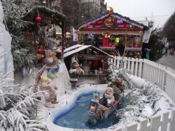 L'entrée du village de Noël