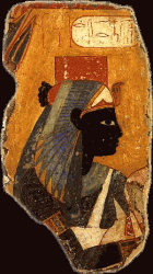 Ahmès-Néfertari-plâtre peint de la tombe de Nebamun et Ipuki-Kestner Museum-Hanovre