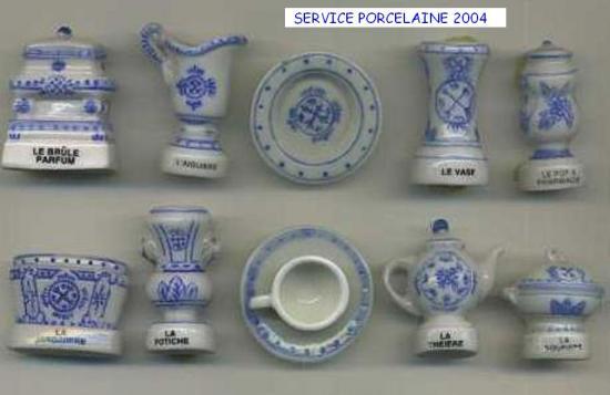 Feve porcelaine – Fève des Rois Bleu Ming – Série complète de Fève