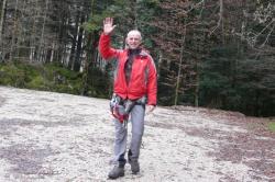 Un petit coucou au départ de la via ferrata !