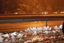 neige sur l'autoroute dans le var 