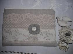 petite pochette lin ecru