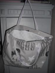 sac trapeze gris