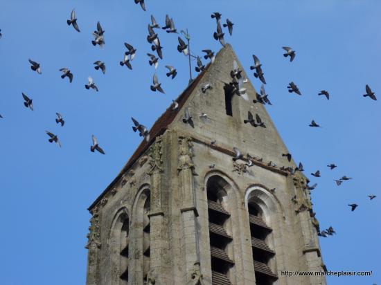 Clocher de l'église Saint-Denis à Berville
