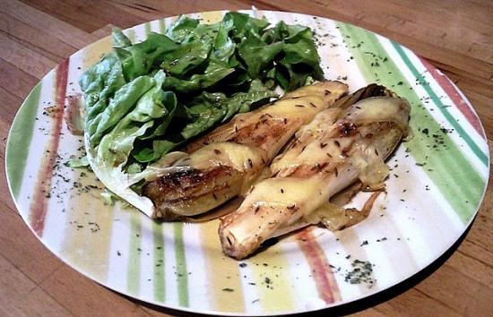 Endives braisées au fondu de munster Endives braisées au fondu de munster