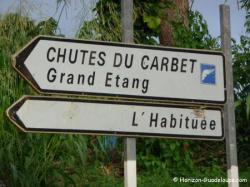Panneau indicateur, vers le bassin Paradise