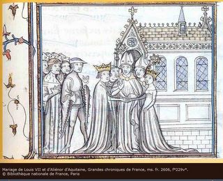 Le mariage d'Ali&eacute;nor et de Louis VII