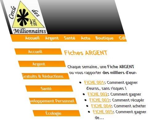 fiches Argent